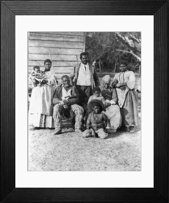 Framed Print : African American Family Framed Print : African American Family