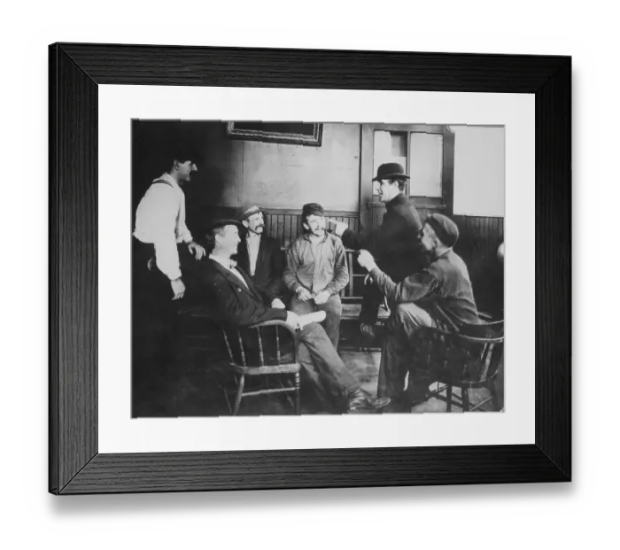 Framed Print : Chuck Connors Talking with Friends in Saloon Framed Print : Chuck Connors Talking with Friends in Saloon
