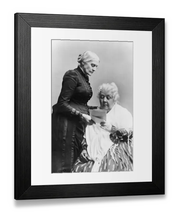 Framed Print : Susan B. Anthony and Elizabeth Cady Stanton Framed Print : Susan B. Anthony and Elizabeth Cady Stanton