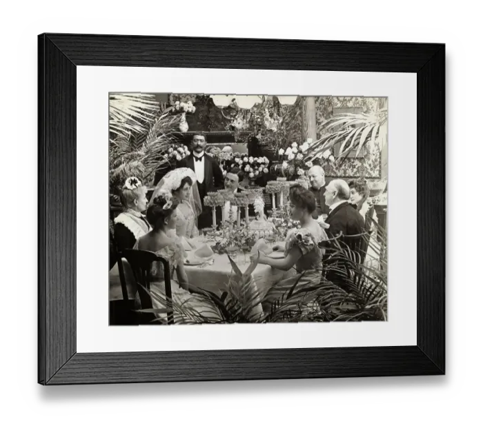 Framed Print : View of Gay 90s Wedding Reception Framed Print : View of Gay 90s Wedding Reception