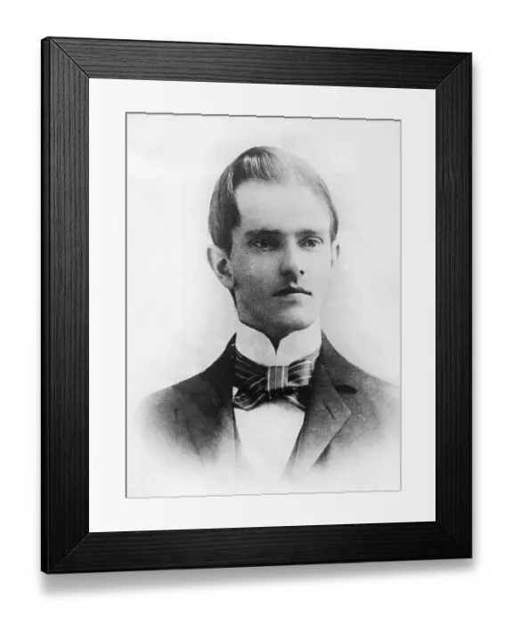 Framed Print : President Calvin Coolidge as a Young Man Framed Print : President Calvin Coolidge as a Young Man