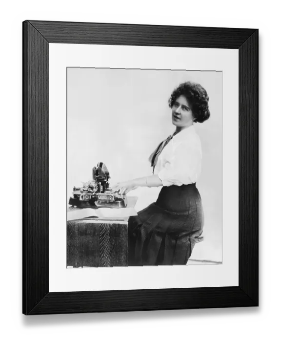 Framed Print : Woman Typing Framed Print : Woman Typing