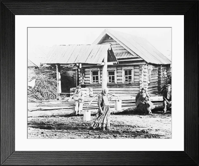 Framed Print : Russian Peasants at Home Framed Print : Russian Peasants at Home