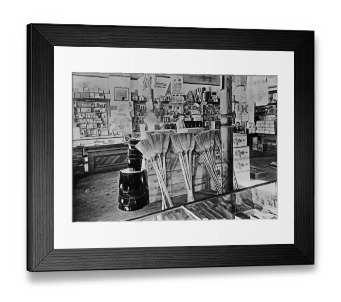 Framed Print : Goods in General Store Framed Print : Goods in General Store