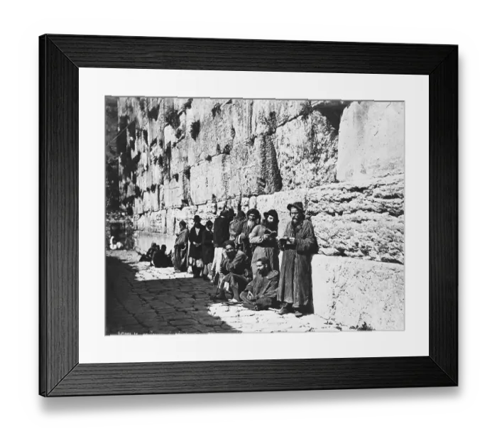 Framed Print : Devout Jews Pray @Wailing Wall Framed Print : Devout Jews Pray @Wailing Wall