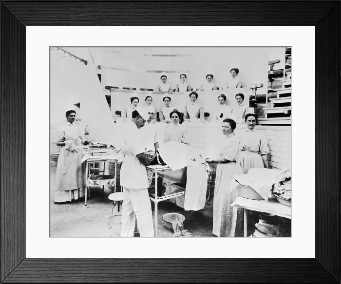Framed Print : Observing Surgery at St. Luke's Hospital Framed Print : Observing Surgery at St. Luke's Hospital