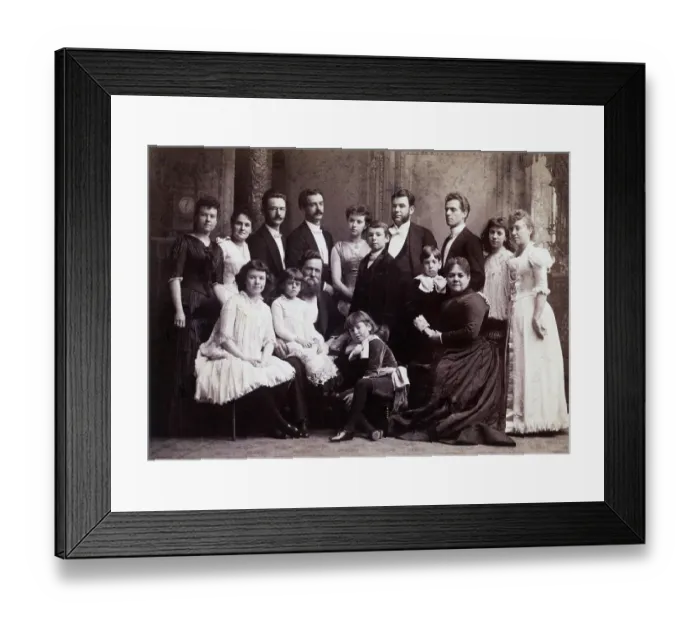 Framed Print : Late 19th Century Family Portrait Framed Print : Late 19th Century Family Portrait