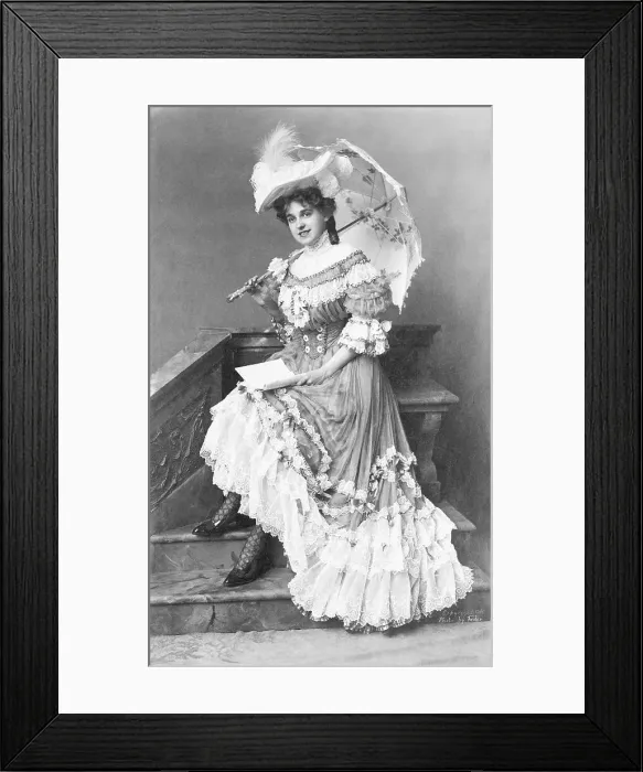Framed Print : Young Woman Of The 1890S Framed Print : Young Woman Of The 1890S