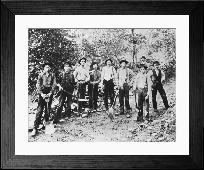 Framed Print : Railroad Workers Framed Print : Railroad Workers