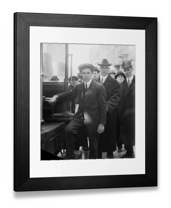 Framed Print : Wobblie Leader Frank Tannenbaum Stepping onto Truck Framed Print : Wobblie Leader Frank Tannenbaum Stepping onto Truck