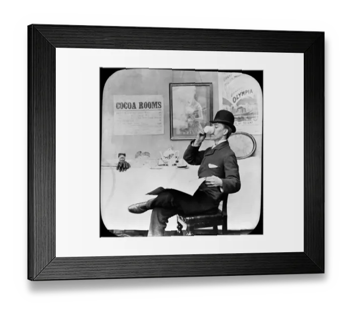 Framed Print : Drinking Cocoa Framed Print : Drinking Cocoa