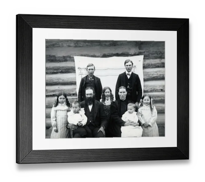 Framed Print : Minnesota Farm Family Framed Print : Minnesota Farm Family
