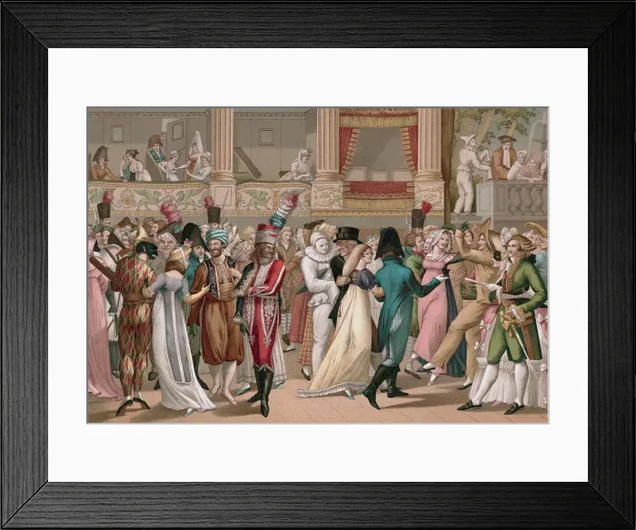 Framed Print : People Dancing at Opera in the 1800s Framed Print : People Dancing at Opera in the 1800s