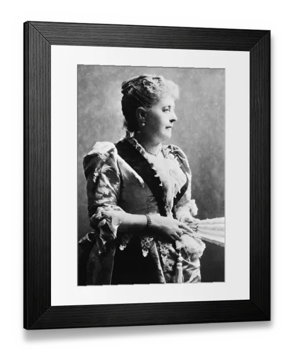 Framed Print : Mrs. Benjamin Harrison, Photo Ca. 1890