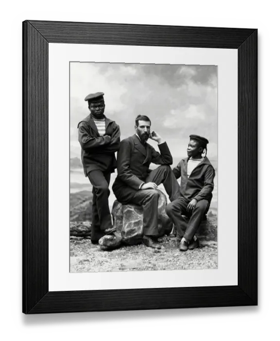 Framed Print : Pierre Savorgiran Brazza
