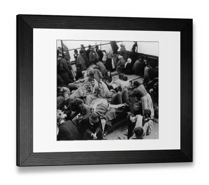 Framed Print : Emigrants Coming to America Framed Print : Emigrants Coming to America