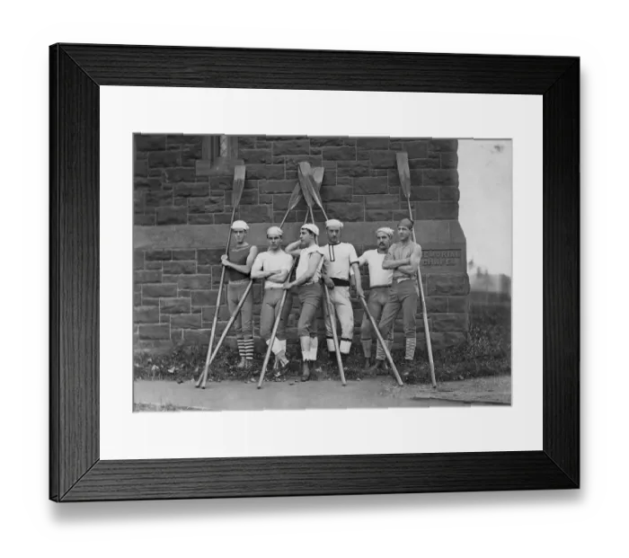 Framed Print : Rowing Team at Wesleyan University Framed Print : Rowing Team at Wesleyan University