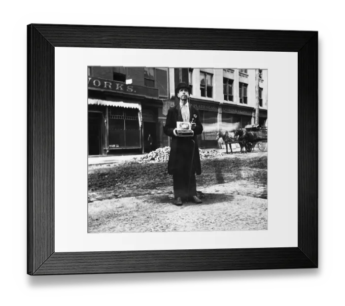 Framed Print : Blind Beggar by Jacob Riis Framed Print : Blind Beggar by Jacob Riis