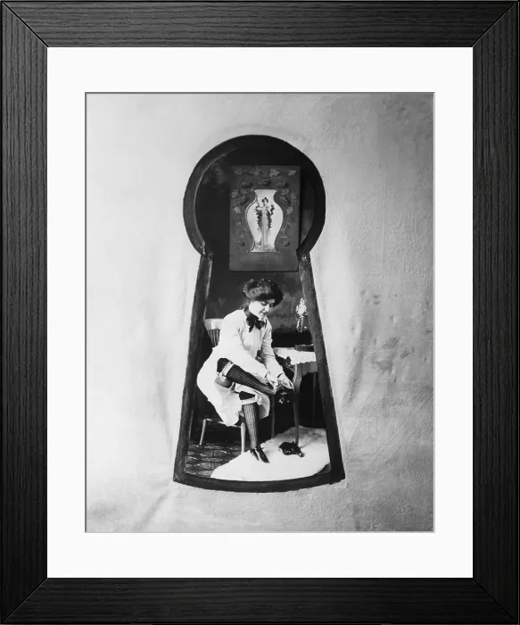 Framed Print : Intimate View of Woman Dressing Framed Print : Intimate View of Woman Dressing