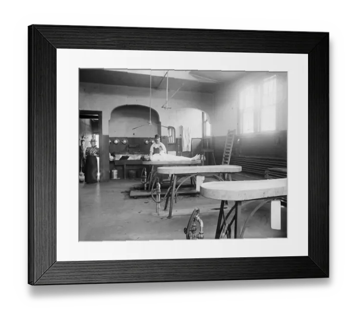 Framed Print : Interior Of Morgue At Bellvue Hospital Framed Print : Interior Of Morgue At Bellvue Hospital