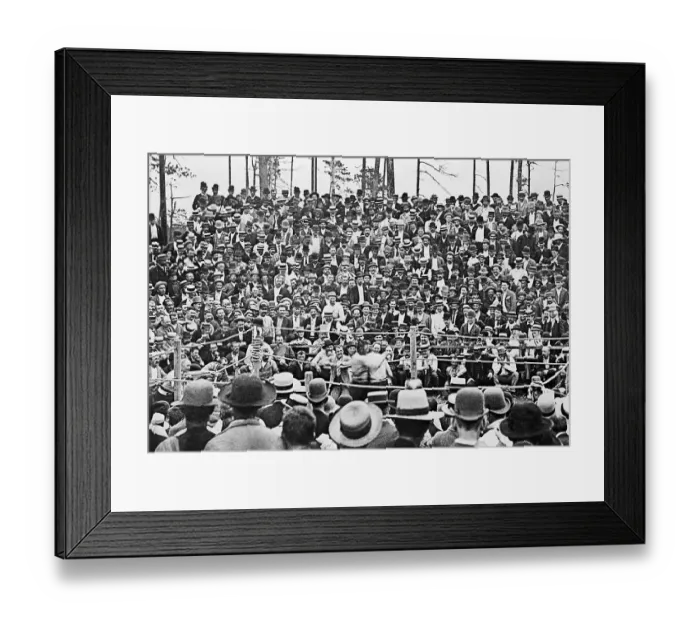 Framed Print : General View Of Huge Crowd at Boxing Match Framed Print : General View Of Huge Crowd at Boxing Match