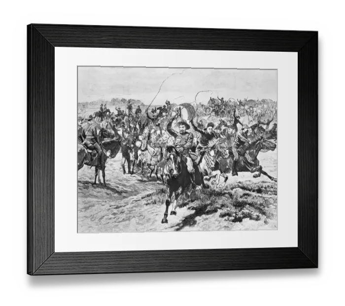 Framed Print : Oklahoma Landrush Framed Print : Oklahoma Landrush