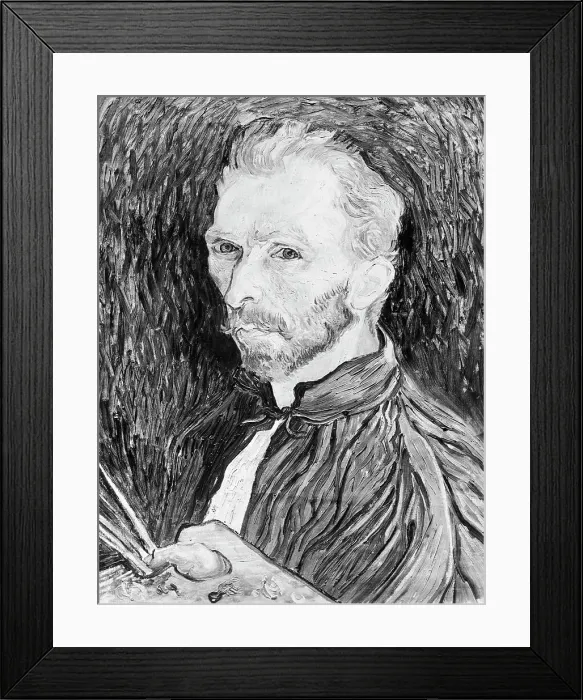 Framed Print : Self-Portrait by Vincent van Gogh Framed Print : Self-Portrait by Vincent van Gogh