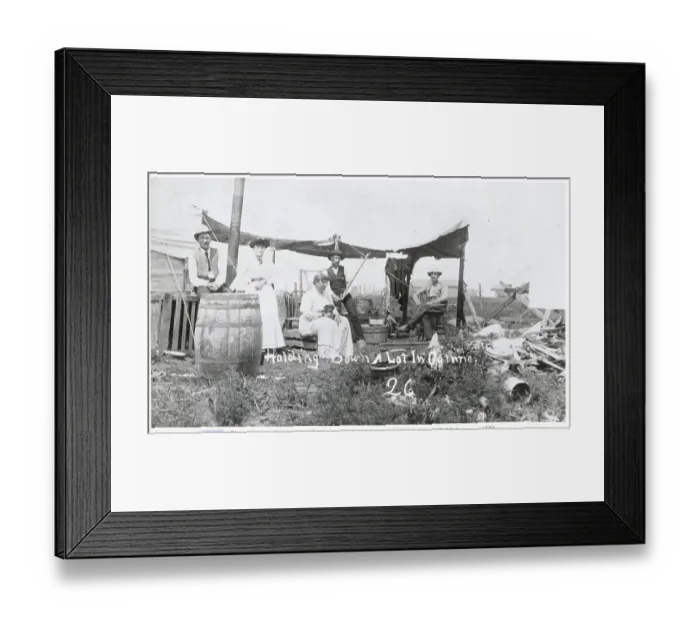 Framed Print : Pioneers Staking Their Claim Framed Print : Pioneers Staking Their Claim