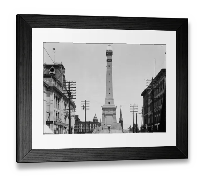 Framed Print : Soldiers and Sailors Monument During Construction in Indianapolis Framed Print : Soldiers and Sailors Monument During Construction in Indianapolis