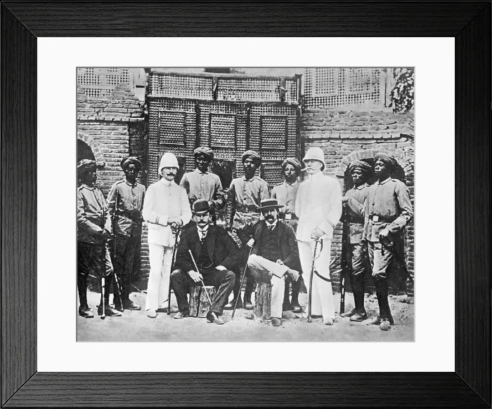 Framed Print : Troop Recruits Posing With German Officers Framed Print : Troop Recruits Posing With German Officers