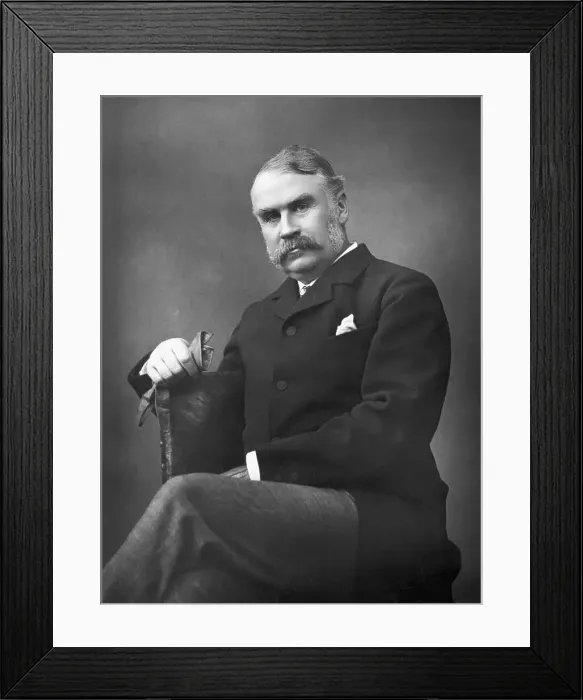 Framed Print : Sir William Gilbert Seated Framed Print : Sir William Gilbert Seated