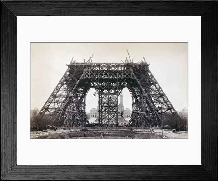 Framed Print : Eiffel Tower During Construction Framed Print : Eiffel Tower During Construction