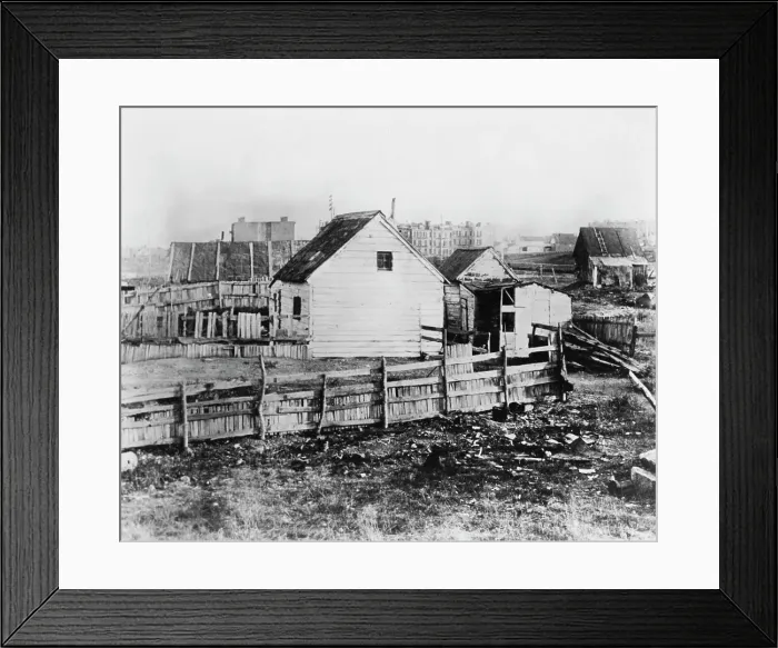 Framed Print : East Harlem Property, 1888