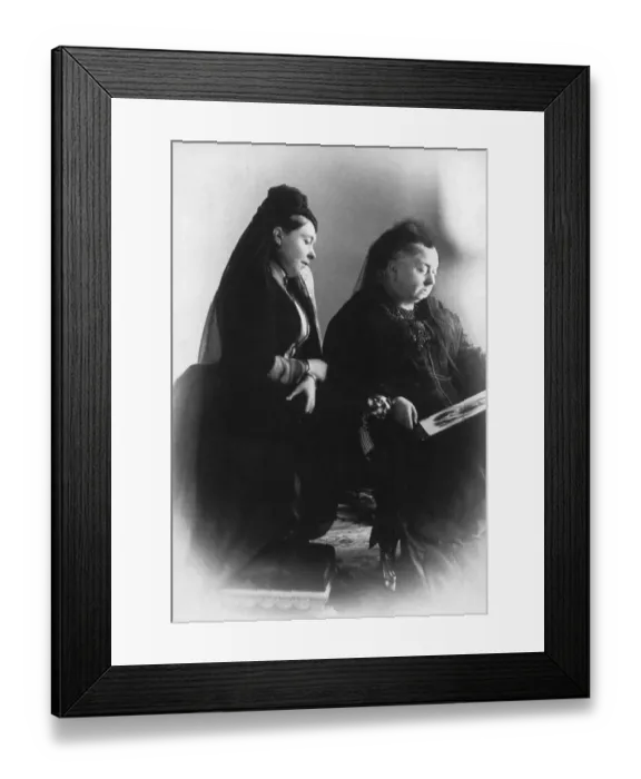 Framed Print : Empress Frederick and Queen Victoria Mourning Frederick's Death Framed Print : Empress Frederick and Queen Victoria Mourning Frederick's Death