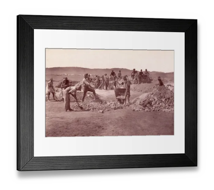 Framed Print : Workers at Gold Mine Framed Print : Workers at Gold Mine
