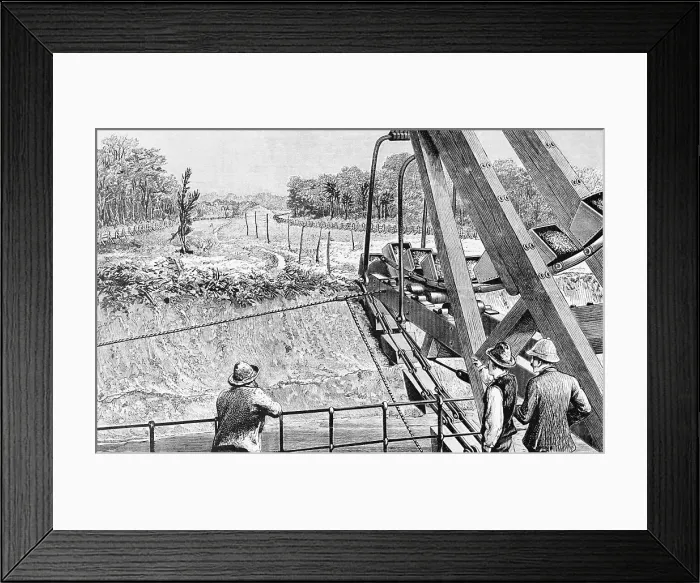 Framed Print : Panama Canal Being Built Framed Print : Panama Canal Being Built