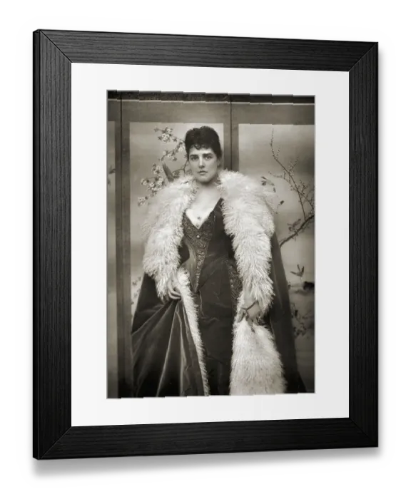 Framed Print : Portrait Of Mrs. Lady Randolph Churchill Framed Print : Portrait Of Mrs. Lady Randolph Churchill
