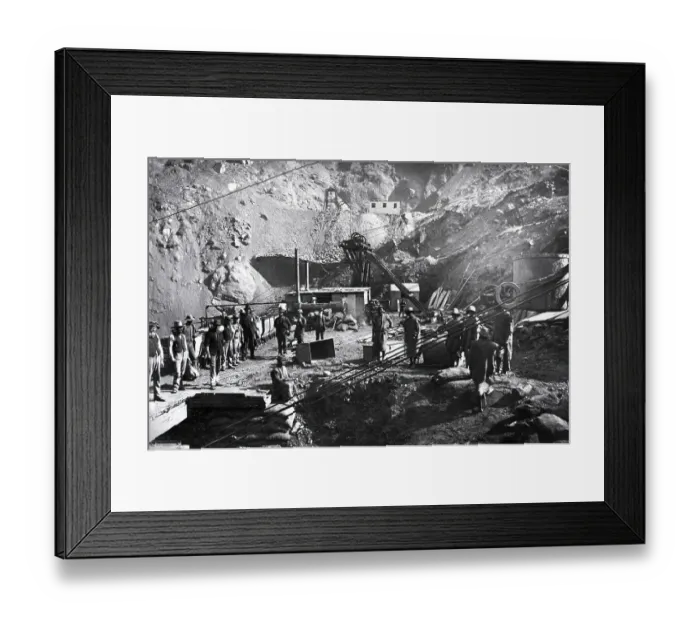 Framed Print : Shaft of Kimberly Mine Framed Print : Shaft of Kimberly Mine