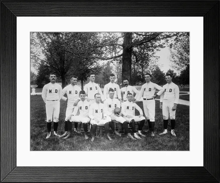 Framed Print : First Notre Dame Football Team Framed Print : First Notre Dame Football Team