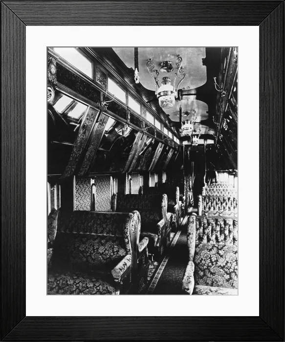 Framed Print : Interior of a Pullman Passenger Car Framed Print : Interior of a Pullman Passenger Car