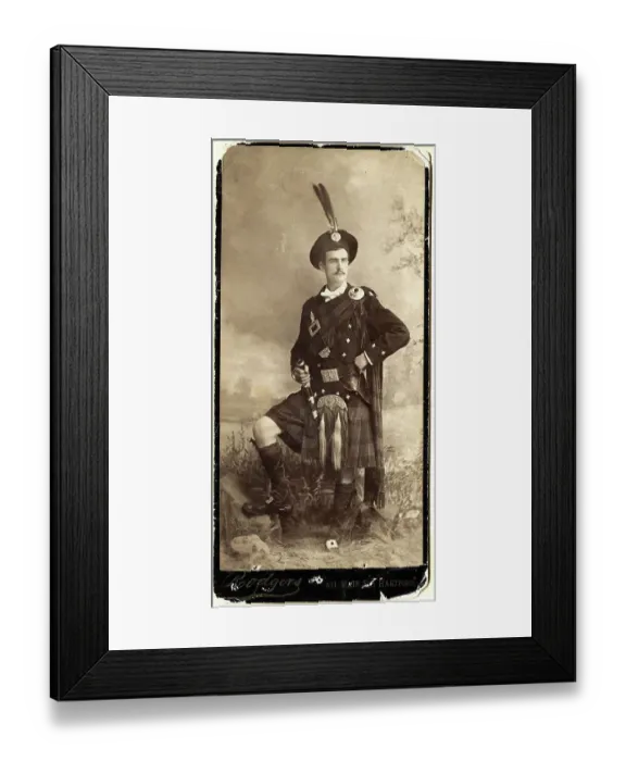 Framed Print : Scottish Man in Kilt Framed Print : Scottish Man in Kilt