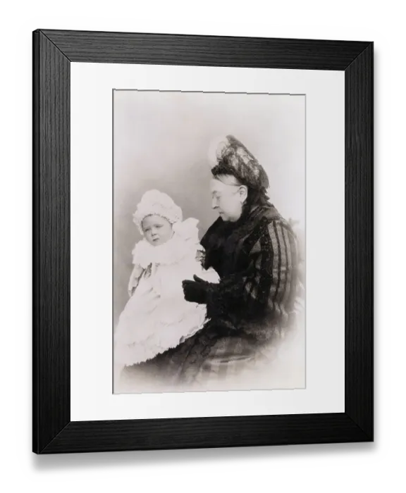 Framed Print : Queen Victoria and Prince Alexander Albert as Baby Framed Print : Queen Victoria and Prince Alexander Albert as Baby