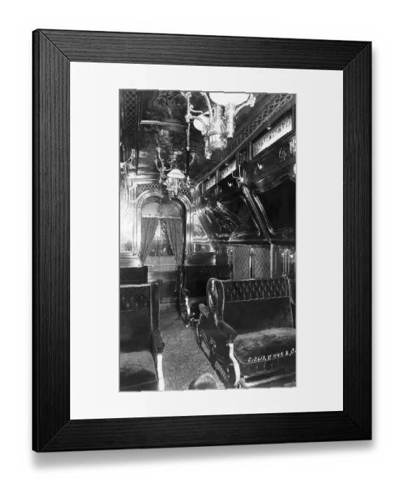 Framed Print : Interior of the Santa Barbara Train Framed Print : Interior of the Santa Barbara Train