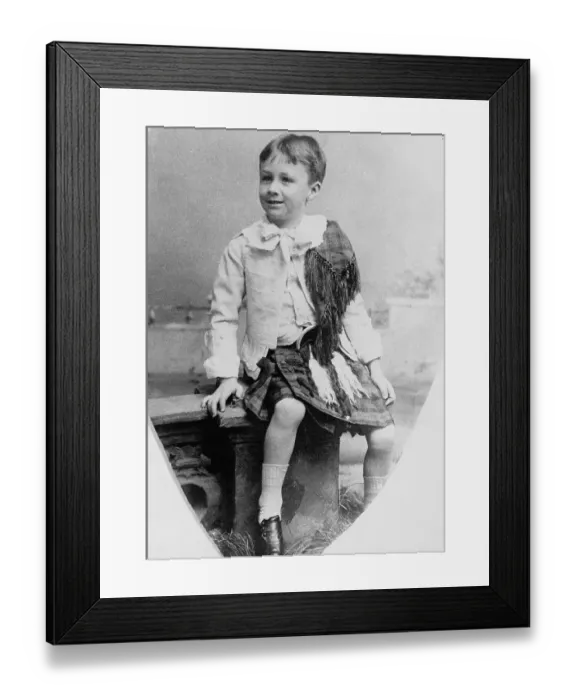 Framed Print : Franklin Roosevelt as a Boy Framed Print : Franklin Roosevelt as a Boy