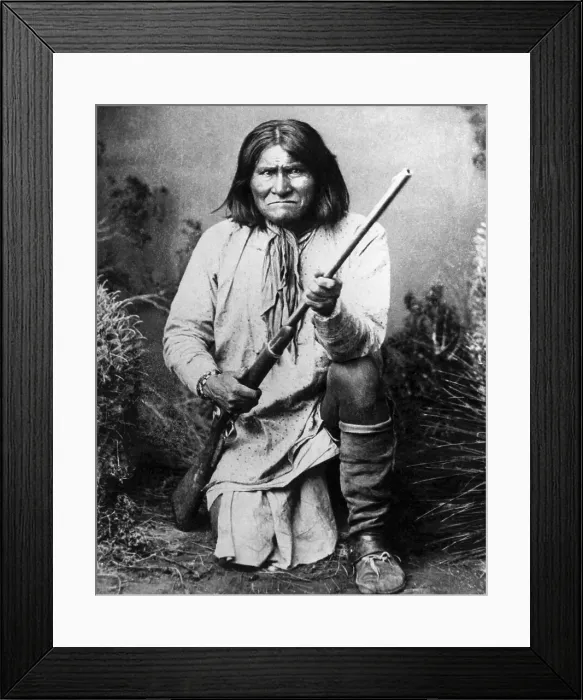 Framed Print : Portrait Of Apache Chief Geronimo