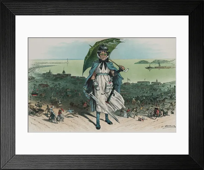 Framed Print : Political Cartoon Depicting Temperance Movement Framed Print : Political Cartoon Depicting Temperance Movement