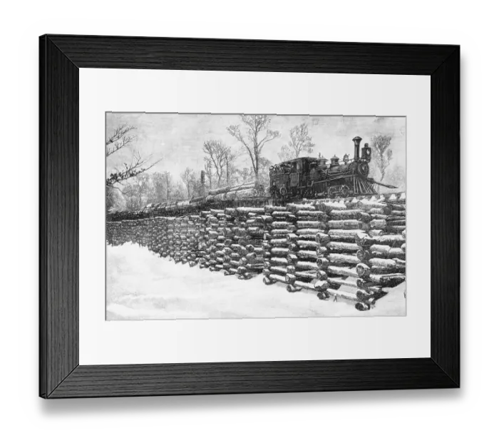 Framed Print : Michigan Logging Industry Framed Print : Michigan Logging Industry