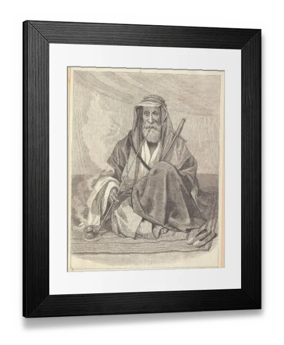Framed Print : Portrait of Alee Deeb Adwan Framed Print : Portrait of Alee Deeb Adwan