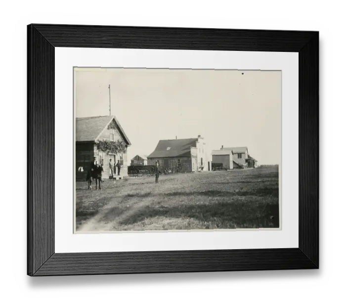 Framed Print : Wescott Residents Posing Outside Framed Print : Wescott Residents Posing Outside