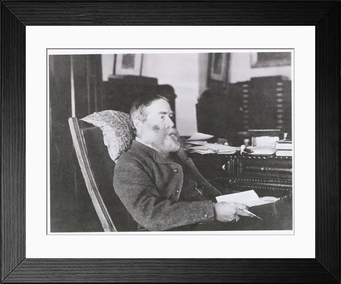 Framed Print : Portrait of Poet James Russell Lowell in His Office Framed Print : Portrait of Poet James Russell Lowell in His Office